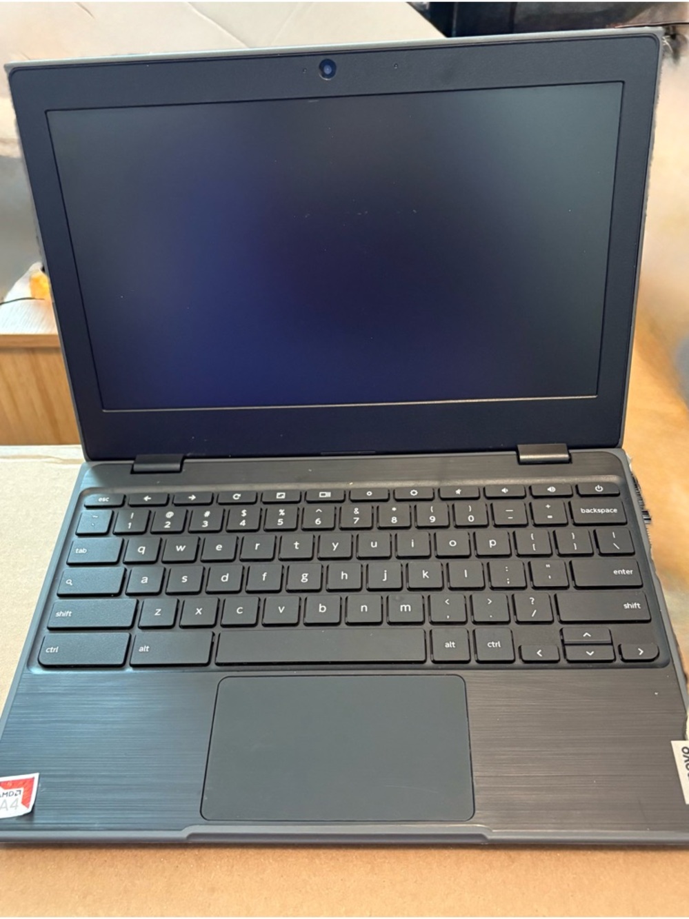 Lenovo Black Chromebook 100e Gen 2 Laptop. Refurbished.